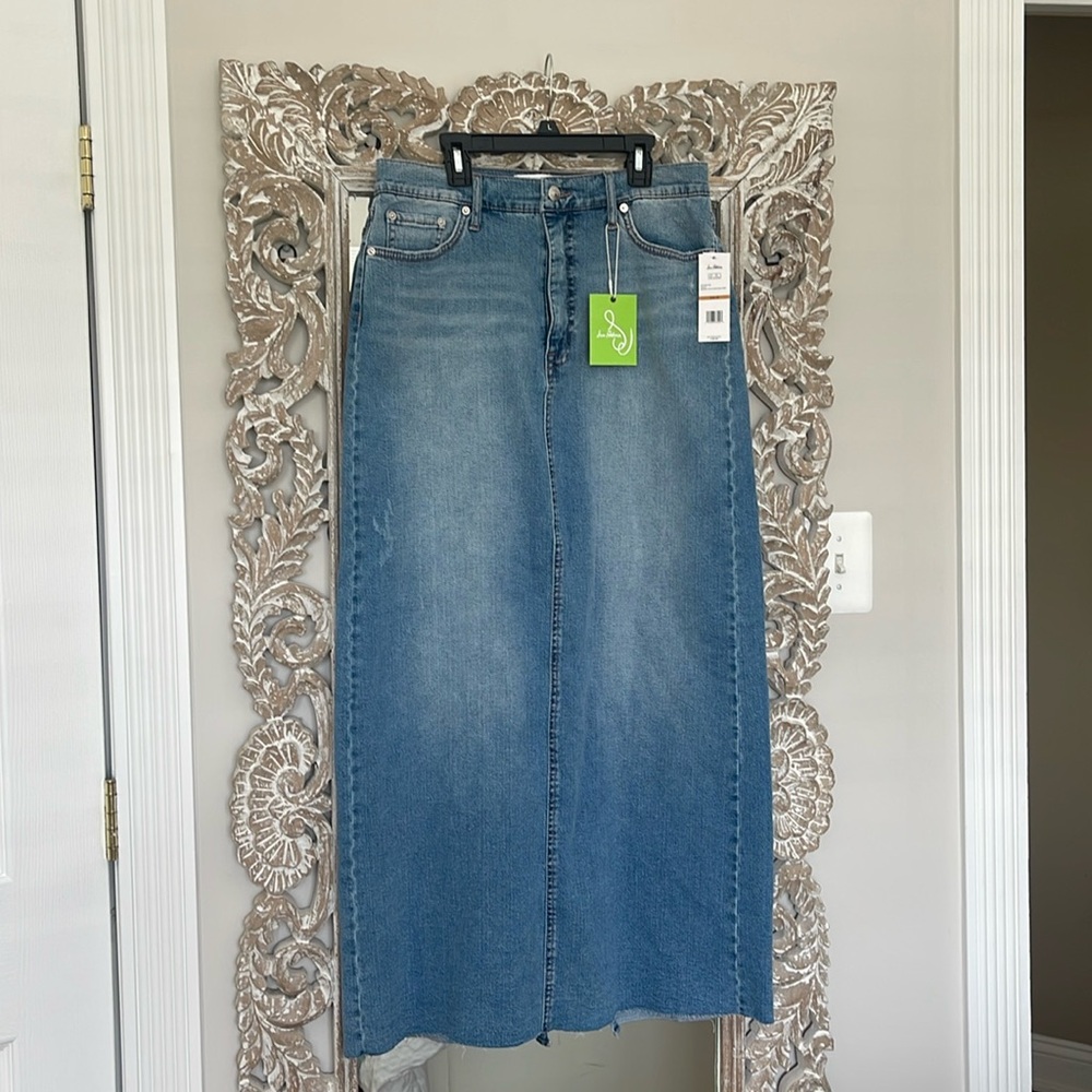 Sam Edelman long Jean skirt